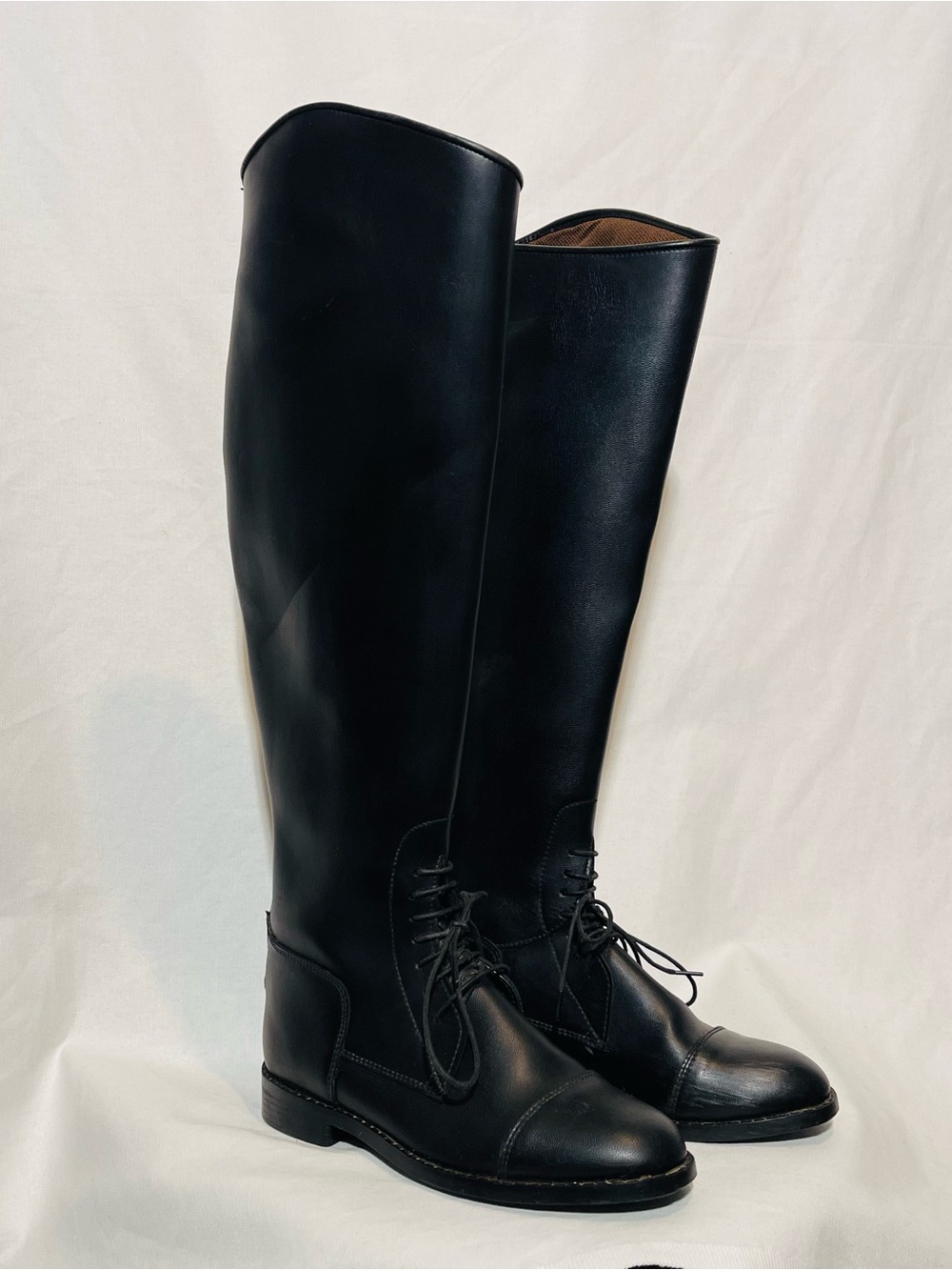 EquiStar Black Tall English Riding Field Boots 8W Medium